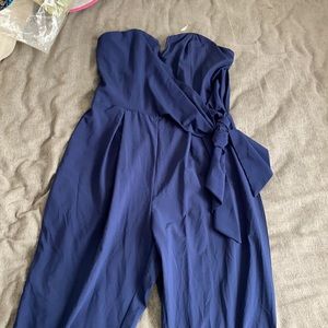 Blue jumpsuit